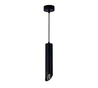 Optonica Suspension Moderne GU10 Noire Diffuseur Noir H30cm