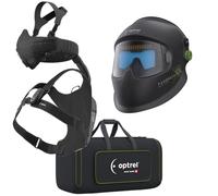 Optrel Panoramaxx Quattro Casque de soudage automatique avec système de protection respiratoire Swiss Air - Protection professionnelle contre la transpiration avec champ de vision panoramique et