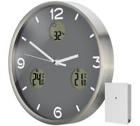 Bresser Horloge murale MyTime Io NX radio-pilotée avec mesure de température