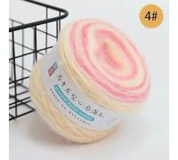Optxzn 50 g/Rouleau de Fil Mohair Multicolore Arc-en-Ciel dégradé 200 m tissé à la Main, Fil Doux pour Tricoter, Crocheter, Pull