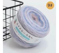 Optxzn 50 g/Rouleau de Fil Mohair Multicolore Arc-en-Ciel dégradé 200 m tissé à la Main, Fil Doux pour Tricoter, Crocheter, Pull