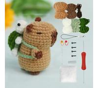 Optxzn Kit de Crochet Capybara Mignon - Cadeau de Noël pour débutants et Amateurs d'artisanat
