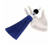 Optxzn Lot de 2 Pompons à Fermoir Mousqueton verticaux Souples pour Bricolage, Chapeau, vêtements, Porte-clés, Sac, pendentifs, Accessoires artisanaux Faits à la Main