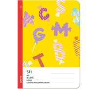 Optys Cahier d'écolier 511 sans bois, avec deux lignes auxiliaires 20 mm - lettres