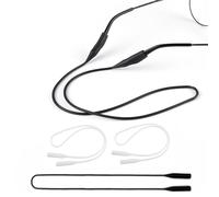 OPUGIT UPIONIC Lot de 4 sangles de lunettes de soleil réglables en silicone pour homme et femme, Noir-transparent, General