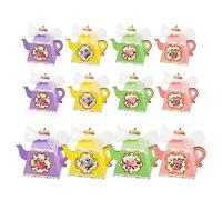 OPUHOHR 12PCS Boite Dragees Bapteme, Boîtes Bonbons Papier Pot, Candy Boxes pour Cadeaux Boîtes de Friandises, Anniversaires,Mariages