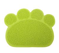 Opul PAW Set de table imperméable en PVC pour chien et chat Tapis antidérapant pour gamelle de nourriture et d'eau Facile à nettoyer Qualité FDA Vert