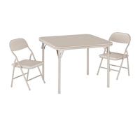 OPULENTHOME Ensemble De Table Et Chaises Pliantes pour Enfants, 3 Pièces, Table d'Activités pour Enfants avec 2 Chaises Rembourrées pour Salle à Manger, Garderie,Salle De Classe