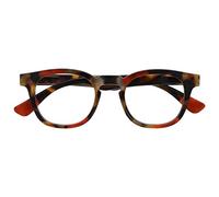 OPULIZE Ava Lunettes de Lecture Avec Monture Arrondi Flatteur Charnières à Ressort Anti-Rayures Écailles de Marron Touche de Rouge Hommes Femmes R62-Z +1.00
