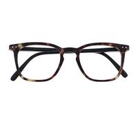 Opulize Bex Hommes Lunettes De Lecture Grand Designer Style Écaille De Tortue Marron Mat R64-2 +1,00