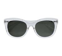 OPULIZE BIG Lunettes de soleil femme et homme - Lunettes rondes à la mode - Verres verts - Anti-éblouissement Anti-Reflet - Lunettes de soleil polarisées UV400 - Transparent