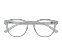 OPULIZE Blu - Lunettes de Lecture Anti-Lumière Bleue Monture Ronde et Cool Charnières à Ressort Améliore le Sommeil Jeux Ordinateur Transparente Hommes Femmes B5-C +3.00