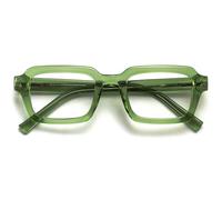 OPULIZE EDG Blue Light Blocking Glasses for Women Men, Anti-Reflective Anti-Glare Computer & Gaming Lenses, Vintage Rectangulaire Frame, UV & Eyestrain Protection, 1 lot - Vert transparent, 17-140