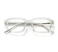 OPULIZE EDG Blue Light Blocking Reading Glasses for Women Men - Anti-reflective Anti-Glare Computer & Gaming Glasses - Vintage Rectangular Frame - UV & Eyestrain Protection - Clear +0.00