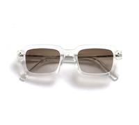 OPULIZE EDG Lunettes de soleil, Anti-éblouissement, Protection UV400, Cadre rectangulaire léger, Transparent