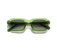 OPULIZE EDG Lunettes de soleil, Anti-éblouissement, Protection UV400, Cadre rectangulaire léger, Vert