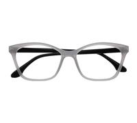 OPULIZE KAT Lunettes de Lecture - Élégante Monture Œil-de-Chat - Gris Brillant - Modèle Mixte pour Hommes et Femmes - Charnières à Ressort - R59-7 - +2.50