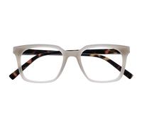 OPULIZE KOI Lunettes de Lecture - Large Monture Rectangulaire Élégante - Coloris Gris - Hommes Femmes - Charnières à Ressorts - R50-7 - +1.00