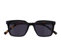 OPULIZE KOI Lunettes de Lecture Solaire - Large Monture Rectangulaire - Verres Teintés UV400 - Noire - Hommes Femmes - Charnières à Ressorts - S50-1 - +1.00