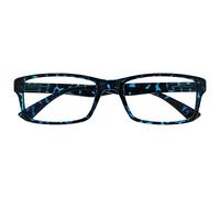 OPULIZE La Société Lunettes De Lecture Bleu Écaille Lecteurs Designer Style Hommes Femmes UVR092BL +1,00
