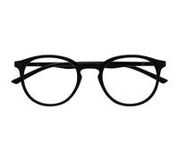OPULIZE Met Lunettes de Lecture Anti-Lumière Bleue Monture Ronde et Mince Charnières à Ressort Améliore le Sommeil Jeux Ordinateur Noir Hommes Femmes B60-1 +3.50