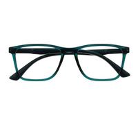 OPULIZE NYX Lunette anti lumiere bleue femme & homme - Lunette Loupe Ecran/Gaming - Anti-éblouissement, UV400, Légère - Rectangulaire - Turquoise - + 2,00
