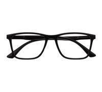 OPULIZE NYX Lunette anti lumiere bleue femme & homme - Lunette Loupe Ecran/Gaming - Anti-éblouissement, UV400, Légère - Rectangulaire - Noir - + 0,00