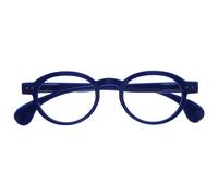 OPULIZE OCA Lunettes de Lecture - Monture Ronde Moderne Rétro - Bleu Brillant - Hommes Femmes - Charnières à Ressort - R54-3 - +2.00