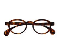 OPULIZE OCA Lunettes de Lecture - Monture Ronde Moderne Rétro - Écaille de Tortue Marron Brillante - Hommes Femmes - Charnières à Ressort - R54-2 - +3.00