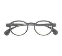 OPULIZE OCA Lunettes de Lecture - Monture Ronde Moderne Rétro - Gris Brillant - Hommes Femmes - Charnières à Ressort - R54-7 - +1.00