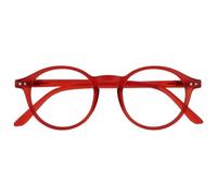 OPULIZE REY Lunettes de Lecture - Montures Rondes Rétro - Rouge Mat - Hommes Femmes - Charnières à Ressort - R56-Z - +3.50