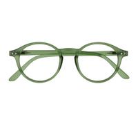 OPULIZE REY Lunettes de Lecture - Montures Rondes Rétro - Vert Mat - Hommes Femmes - Charnières à Ressort - R56-6 - +3.50
