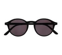 OPULIZE REY Lunettes de Lecture Solaires - Montures Rondes Rétro - Noir Mat - Hommes Femmes - Charnières à Ressort - S56-1 - +1.00