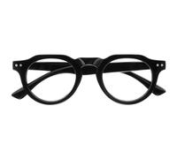 OPULIZE RIO Lunettes de Lecture Anti-Lumière Bleue - Monture Partie Supérieure Droite - Noir - Hommes et Femmes - Charnières à Ressort - B53-1 - +3.00