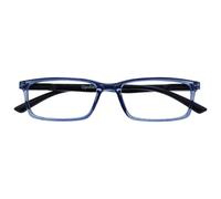 OPULIZE See - Lunettes de Lecture Anti-Lumière Bleue Monture Étroite Charnières à Ressort Améliore le Sommeil Jeux Ordinateur Bleu Hommes Femmes B9-3+3.50