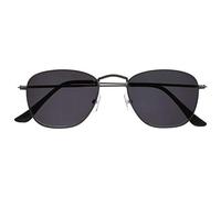 Opulize Sky Mince Bordé Métal Bronze À Canon Mat Pointes Noirs Hommes Femmes Lunettes De Soleil UV400 S95-7 +0,00