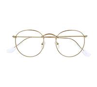 OPULIZE Sol B94 Lunettes anti-lumière bleue pour homme et femme, doré, +3.00 Magnification