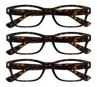 OPULIZE UV Reader Marron Écaille Lunettes de Lecture Valeur Pack 3 Hommes/Femmes UVR3Pk010 +1,00