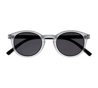OPULIZE Zen Lunettes de Lecture Solaire Monture Ronde Cool Charnières à Ressort Verres Teintés Anti-Rayures Protection UV400 Cristal de Glace Mat Hommes Femmes +0.00