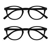 Opulize Zen Pack 2 Lunettes De Lecture Lisse Noir Mat Petit Hommes Femmes RR24-1 +1,50