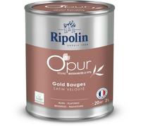 O'pur murs boiseries radiateurs gold bauges satin velouté - RIPOLIN - 2 L