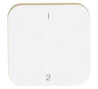 OPUS® 1 interrupteur de surface pour module émetteur mural - Modèle 1/2 - Couleur : blanc alpin