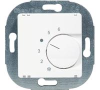 OPUS® 55 Régulateur de température ambiante, ouverture avec entrée de commande, réduction de la nuit, couleur aluminium - argent - satiné