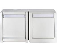 Opus 755.647.02 Interrupteur Res/Stedo, Transversal, WS IP55, Blanc Pur