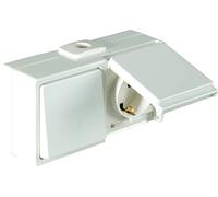 Opus® Aqua Interrupteur avec Prise de Courant Blanc Pur