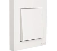 OPUS® Cadre de finition 55 cubes - 1 prise - Couleur : aluminium - Argent satiné