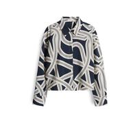 OPUS Chemisier 'Famena' beige clair / bleu nuit, Taille XL