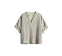 OPUS Chemisier 'Farula' gris clair / noir, Taille XXL