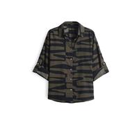 OPUS Chemisier 'Fumani jungle' olive / noir, Taille M