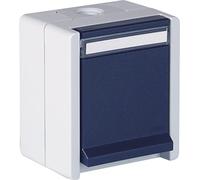 OPUS® Resist Prise avec contact de protection - Modèle simple avec protection contre les contacts - Couleur : gris clair/bleu acier